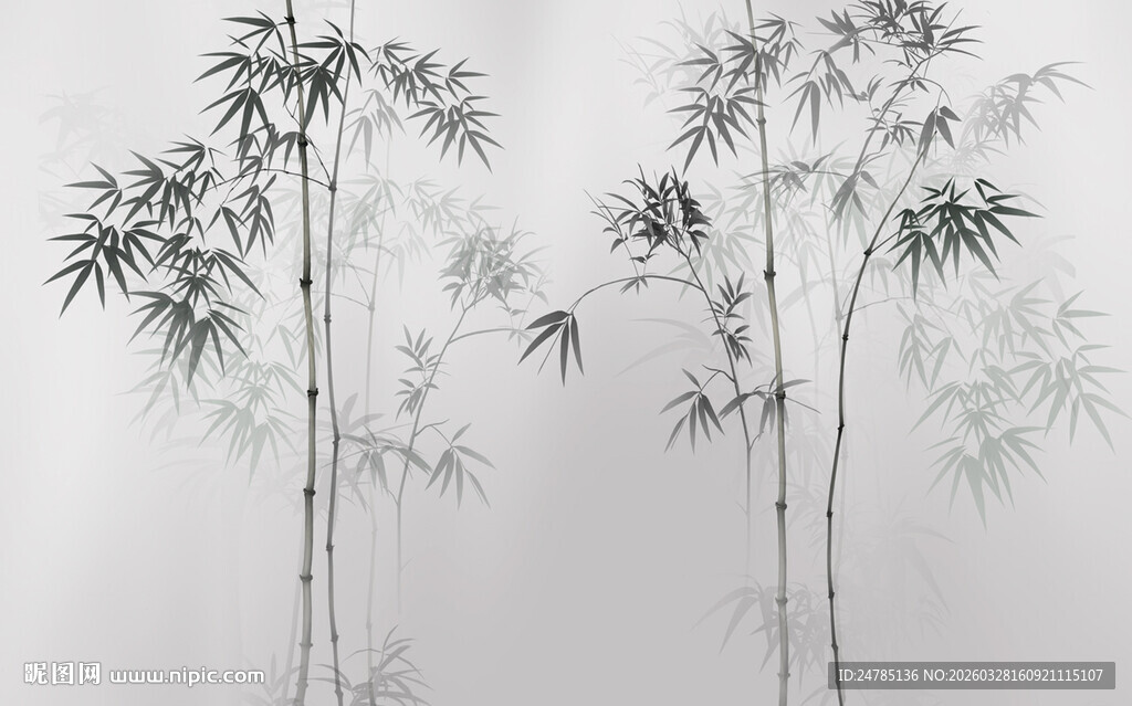 水墨竹子