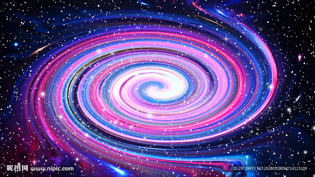 炫彩旋涡星空