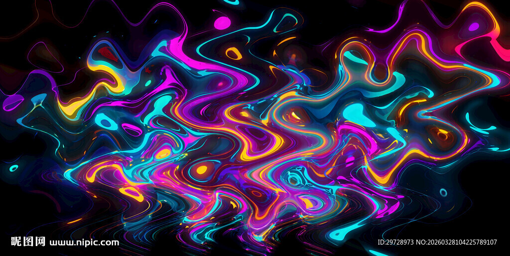 炫彩动感抽象ktv酒吧装饰画