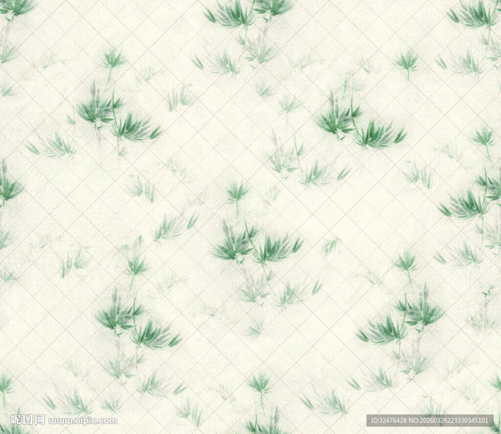 淡绿色植物纹理背景图