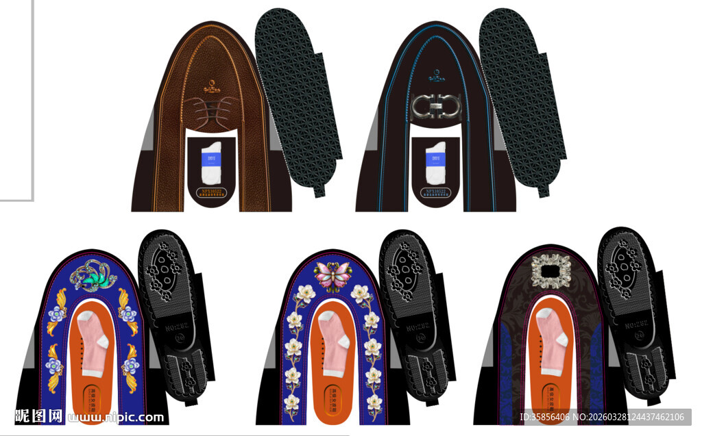 冥府祭奠男鞋女鞋皮鞋