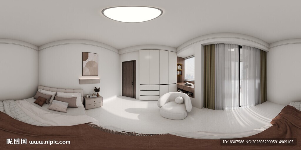 现代简约风圆形浴室设计