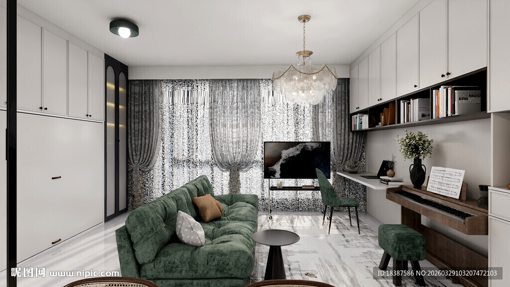 现代简约风客厅室内设计