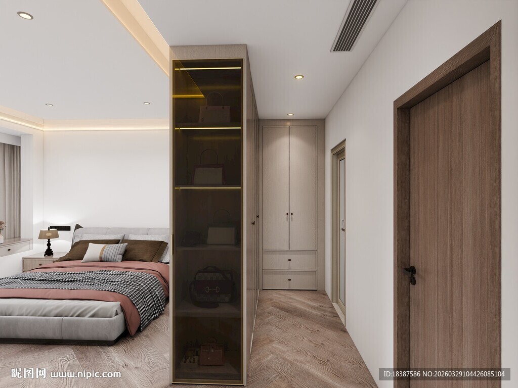 现代简约卧室过道设计