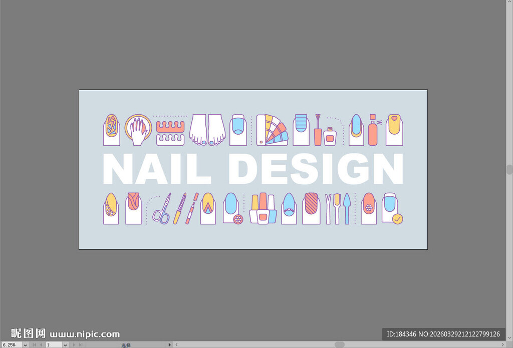 美甲素材欧美风