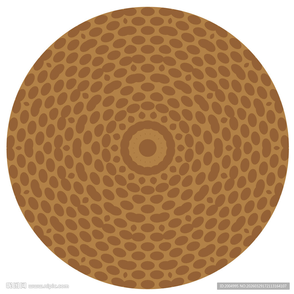 圆形几何花纹图案