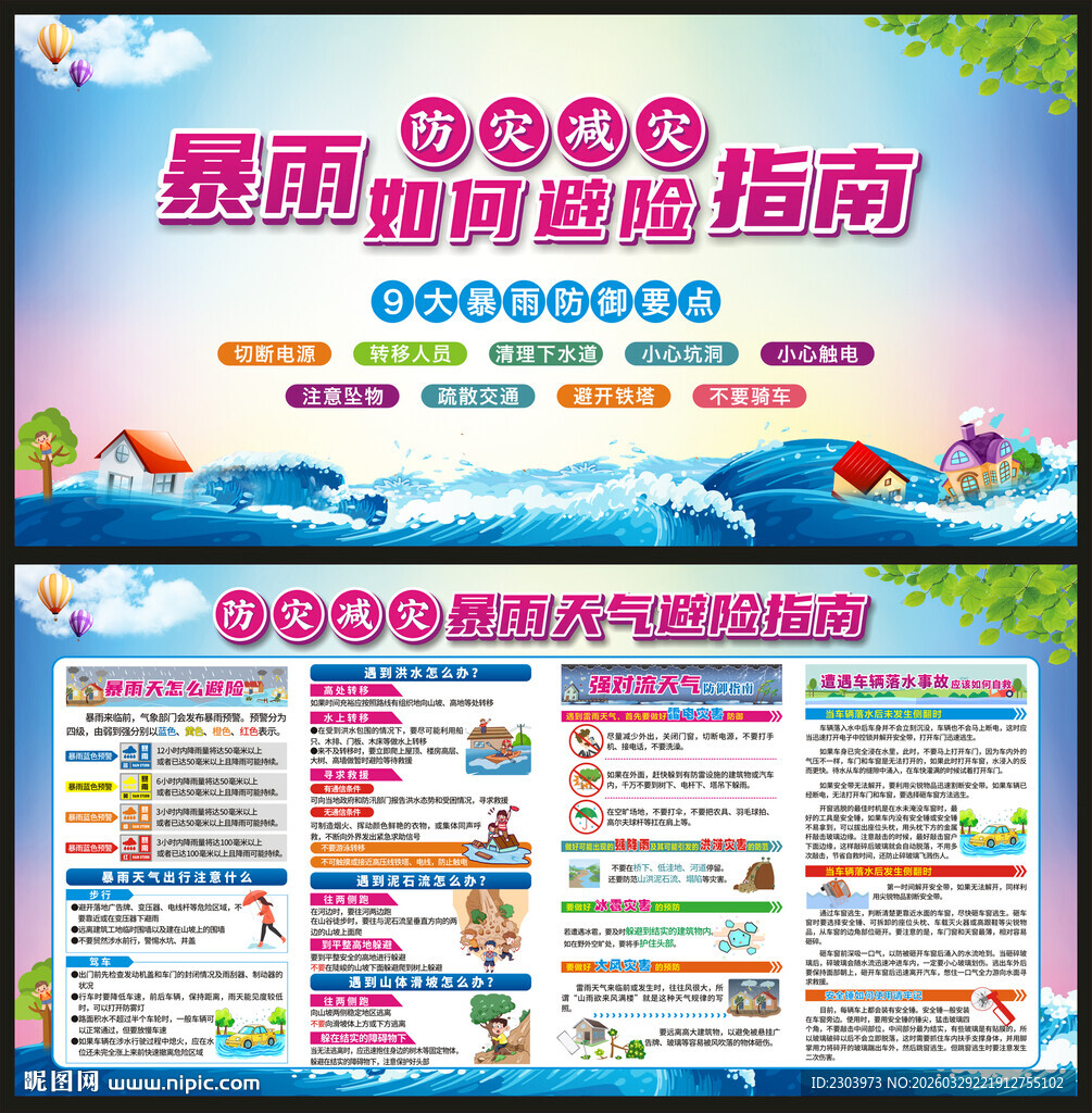 防灾减灾宣传栏