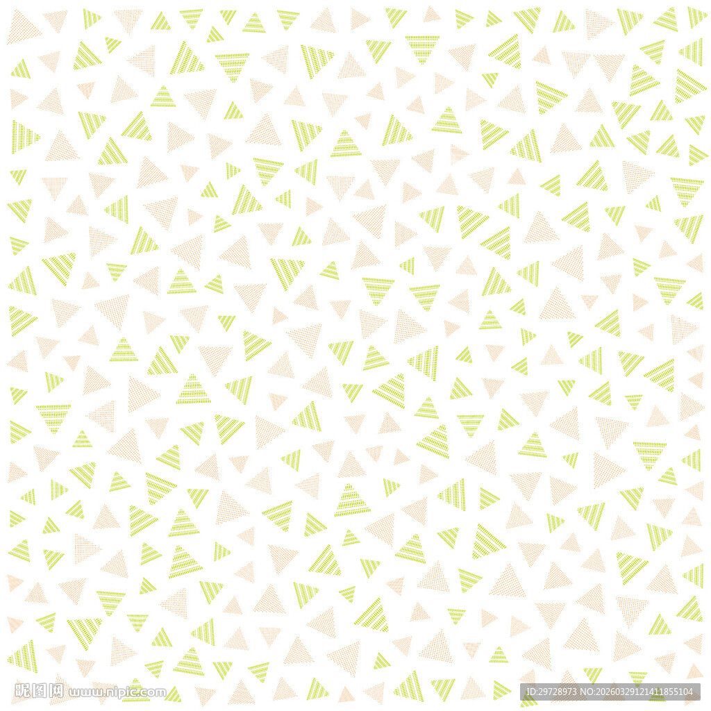 浅绿色三角形小碎花