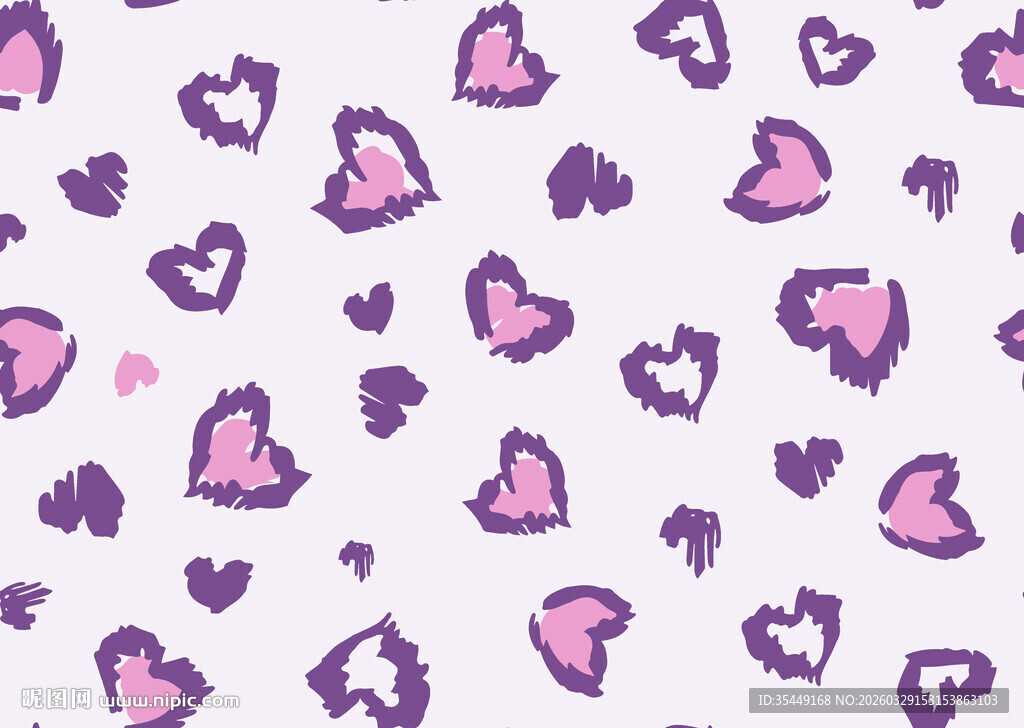 粉色心形图案背景纹理