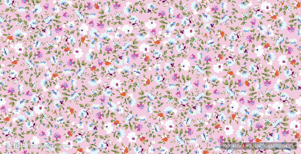 缤纷碎花图案背景