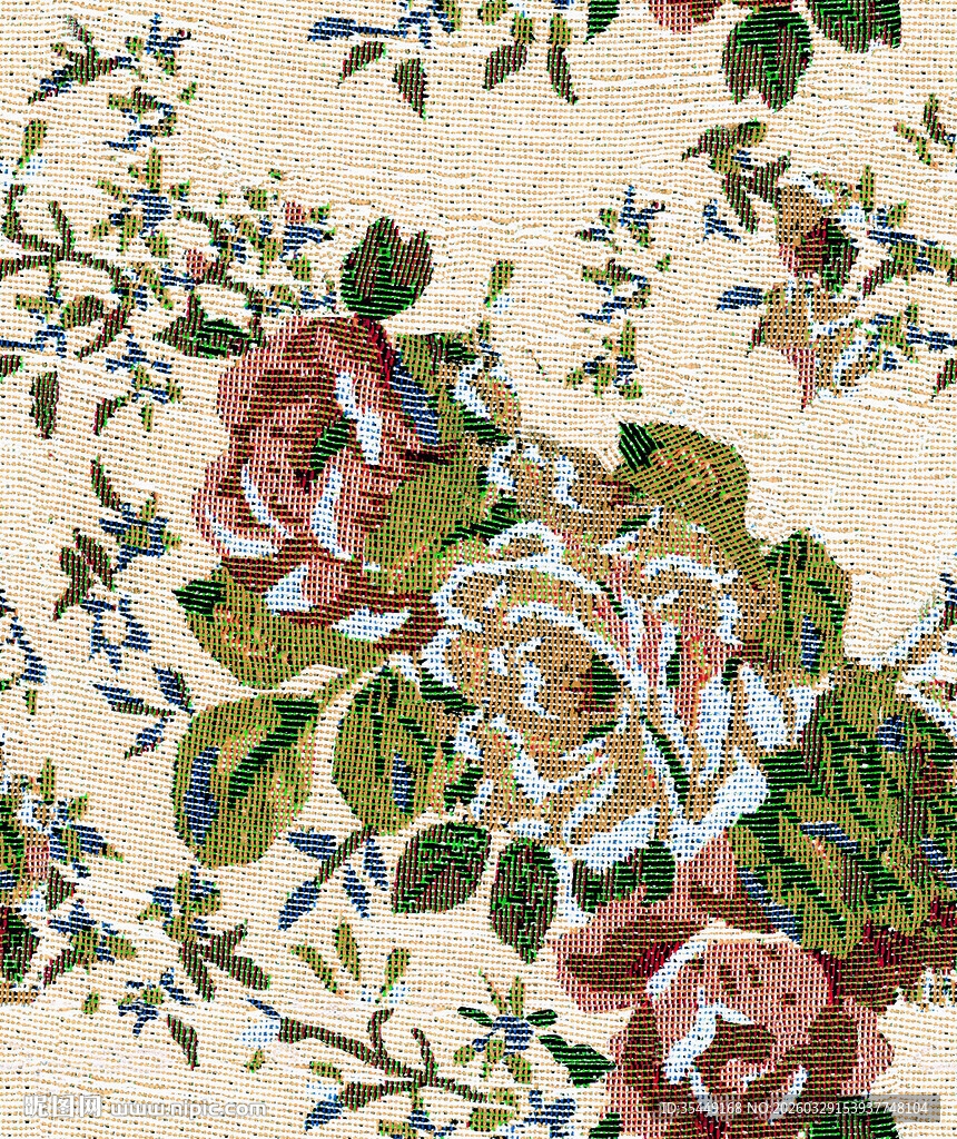 复古花卉图案精美壁纸