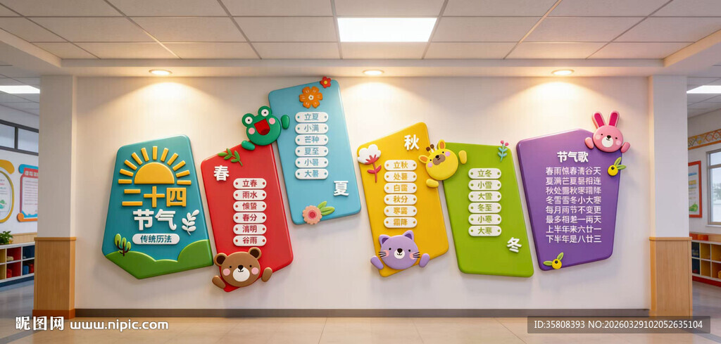 二十四节气文化墙