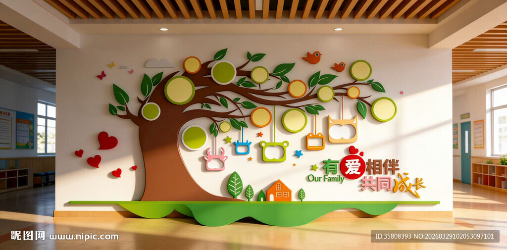 幼儿园照片墙
