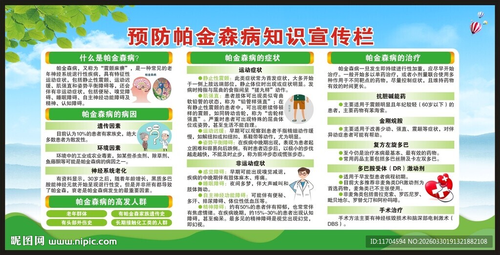 世界帕金森病日宣传栏