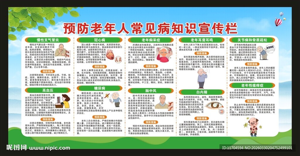 老年健康宣传周宣传栏