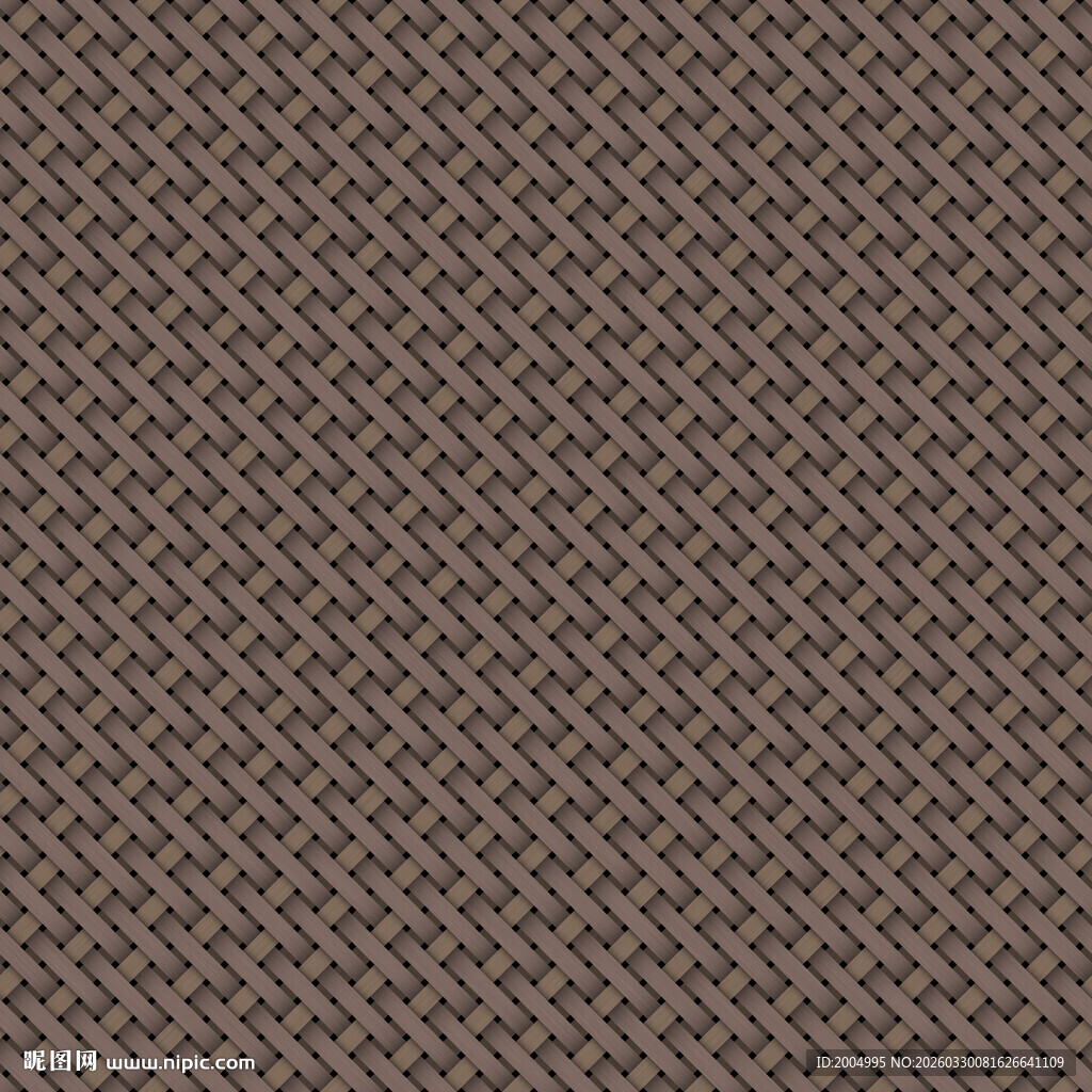 深棕色编织纹几何纹理图案