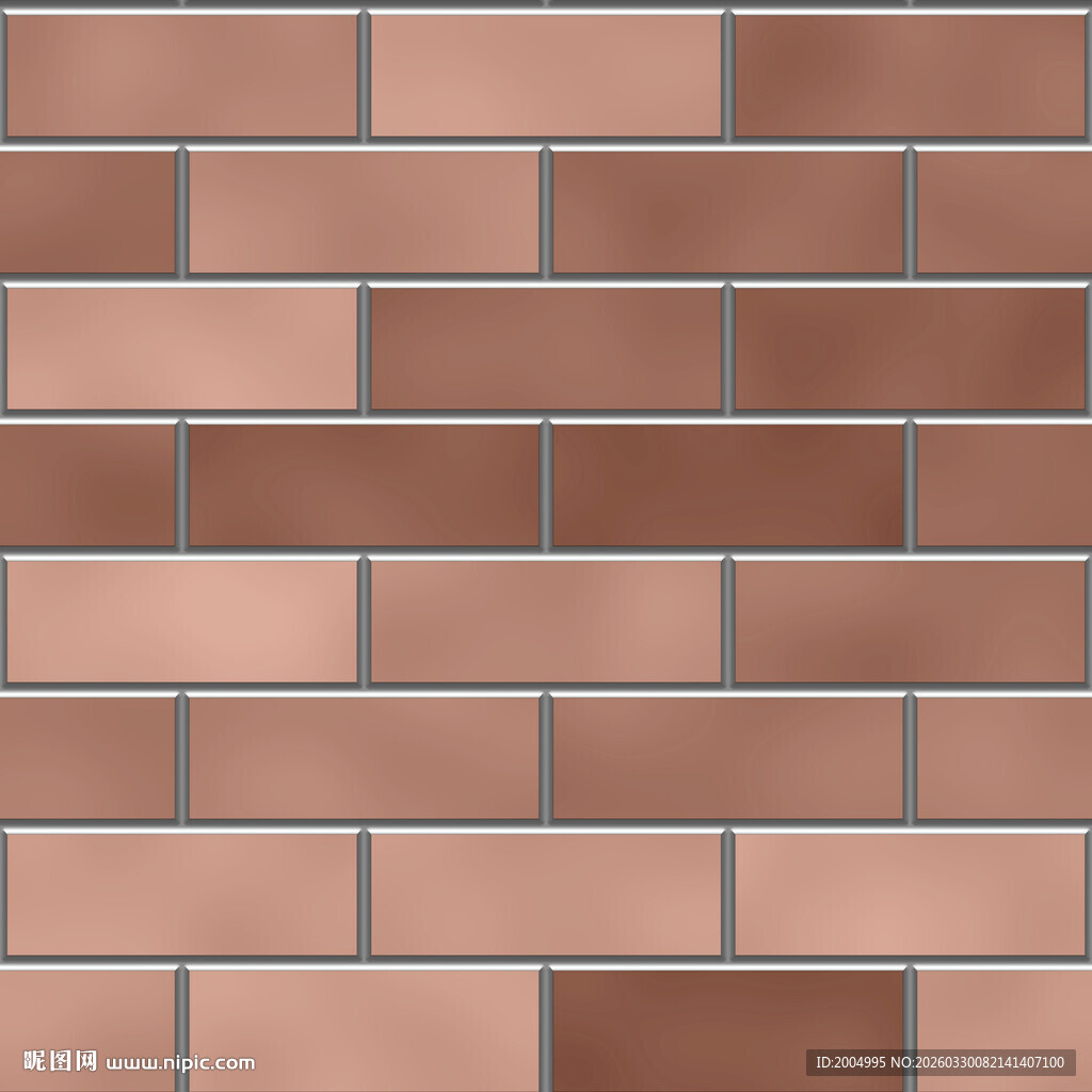 复古棕色砖墙纹理图案