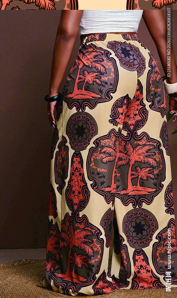 非洲风印花长裙