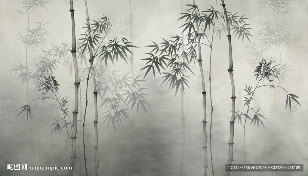 水墨竹子