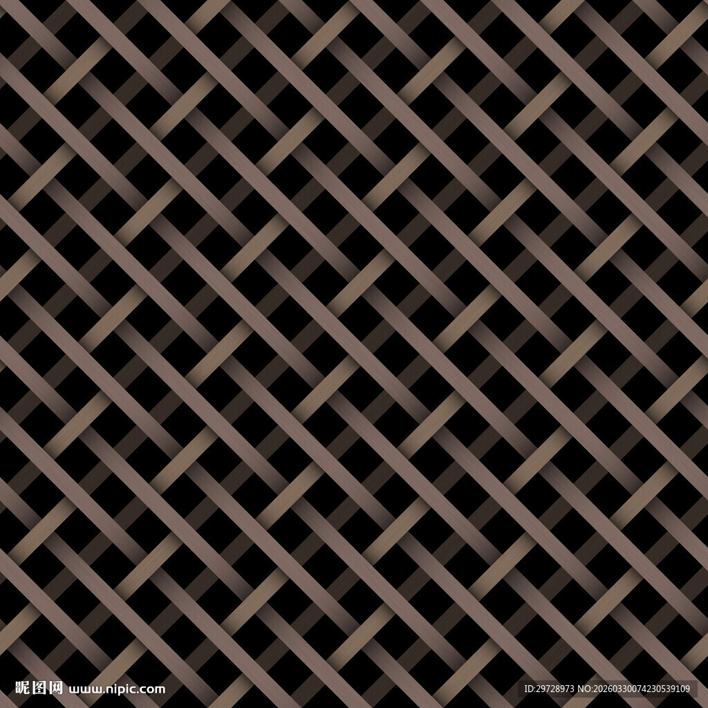 棕色编织交叉条纹