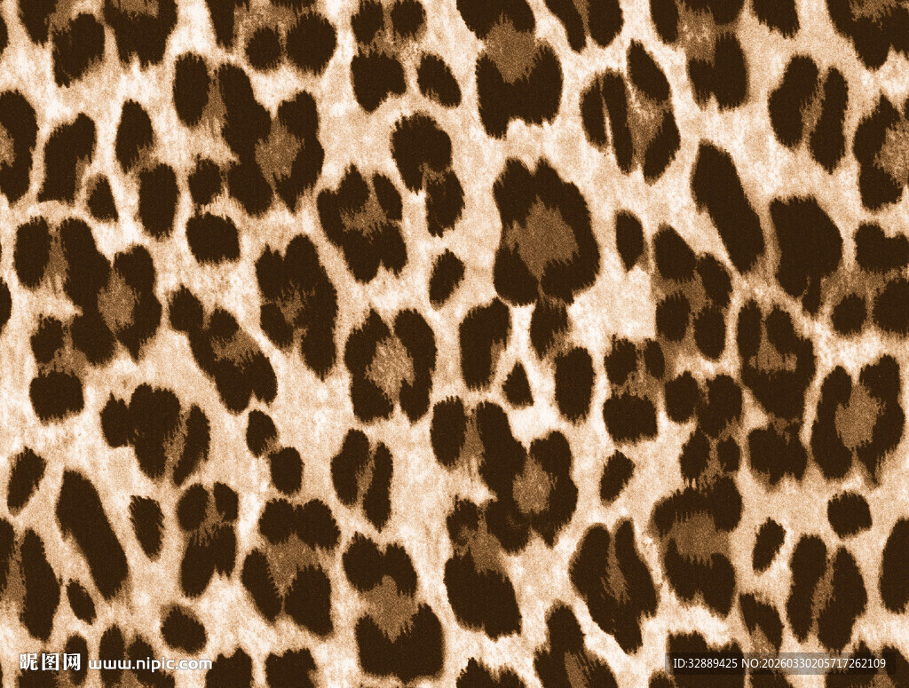 豹纹图案纹理背景
