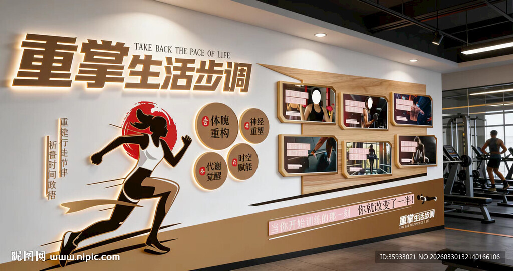 运动健身文化墙