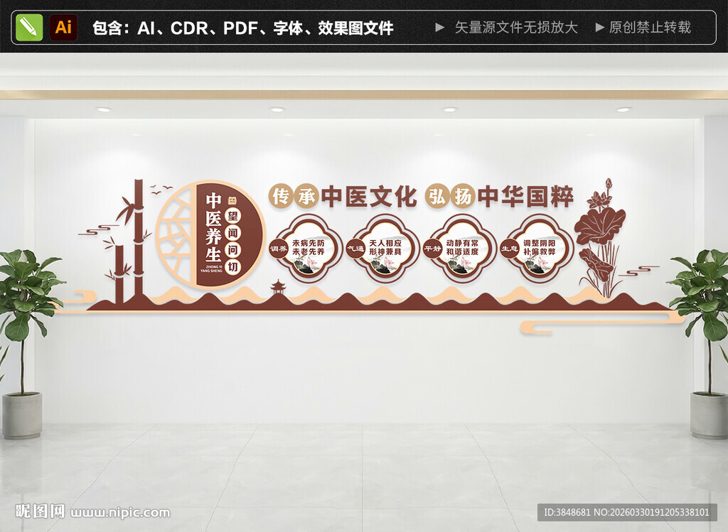 中医养生文化墙