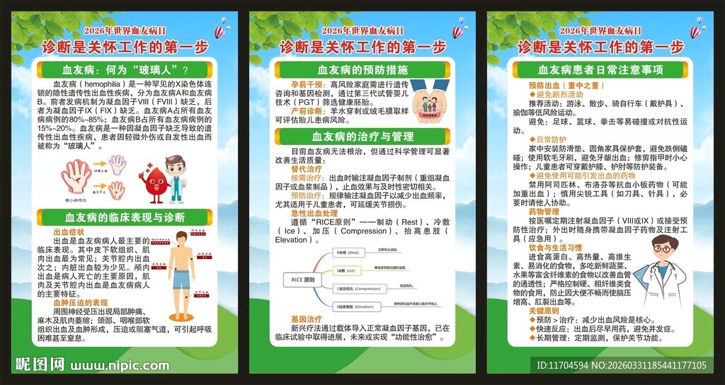 世界血友病日展板