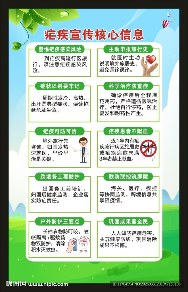 全国疟疾日海报