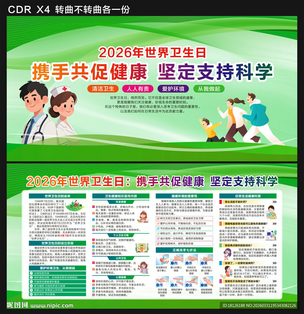 2026年世界卫生日展板