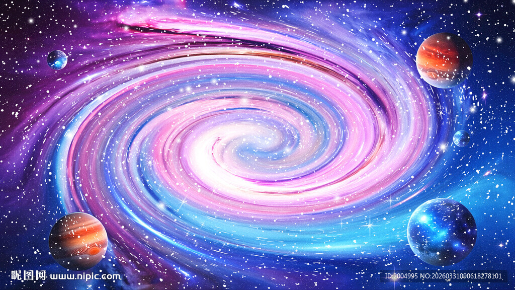 梦幻绚丽星空宇宙星系景观