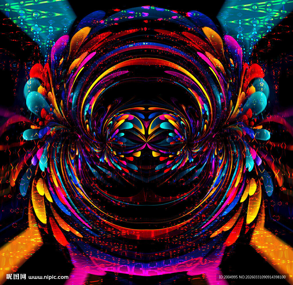 炫彩唯美大气酒吧ktv背景墙