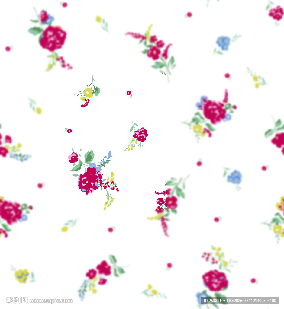 花卉 图案 碎花 水彩