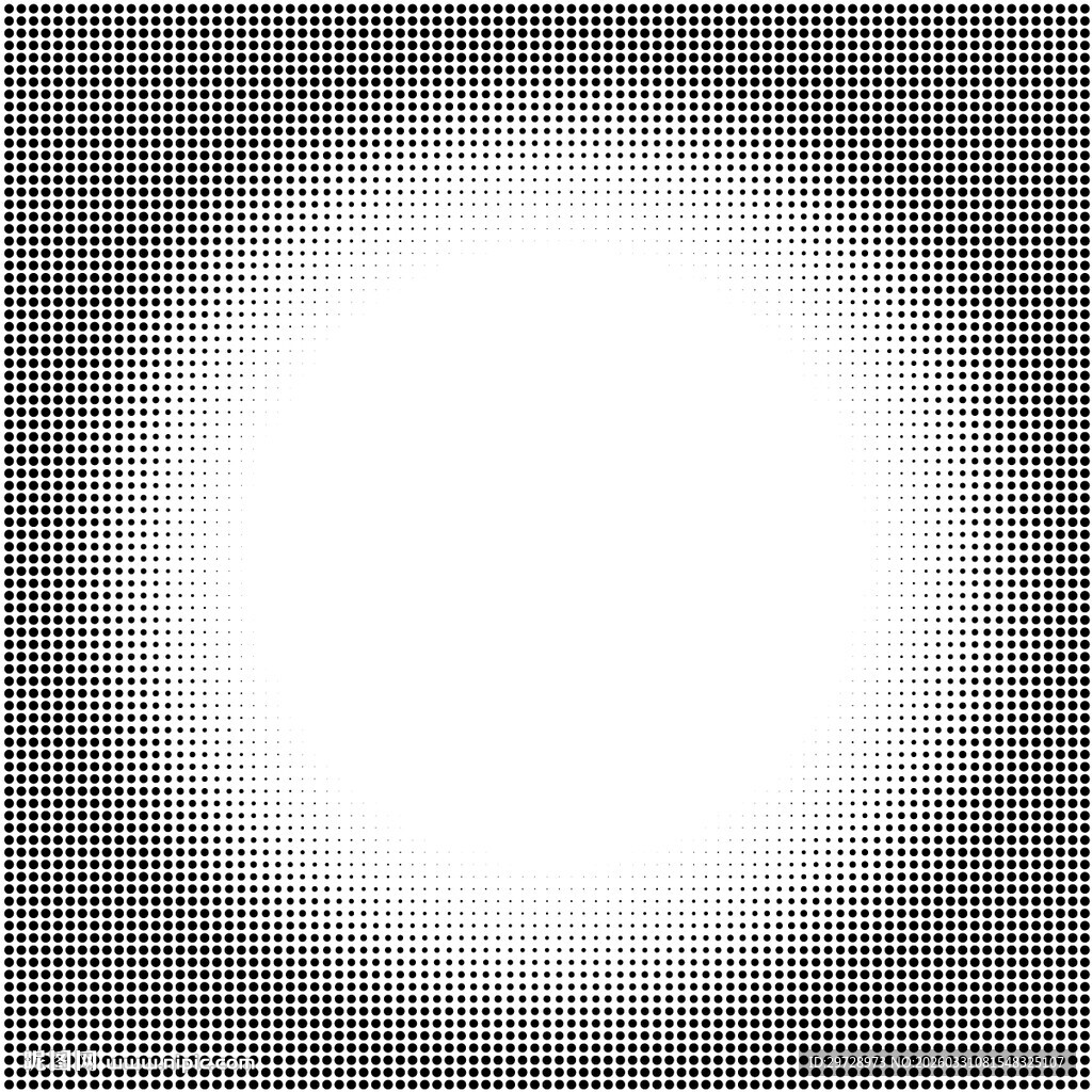 白色圆形渐变图案背景