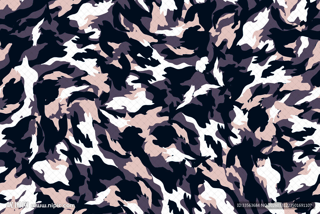 抽象迷彩风格印花布料