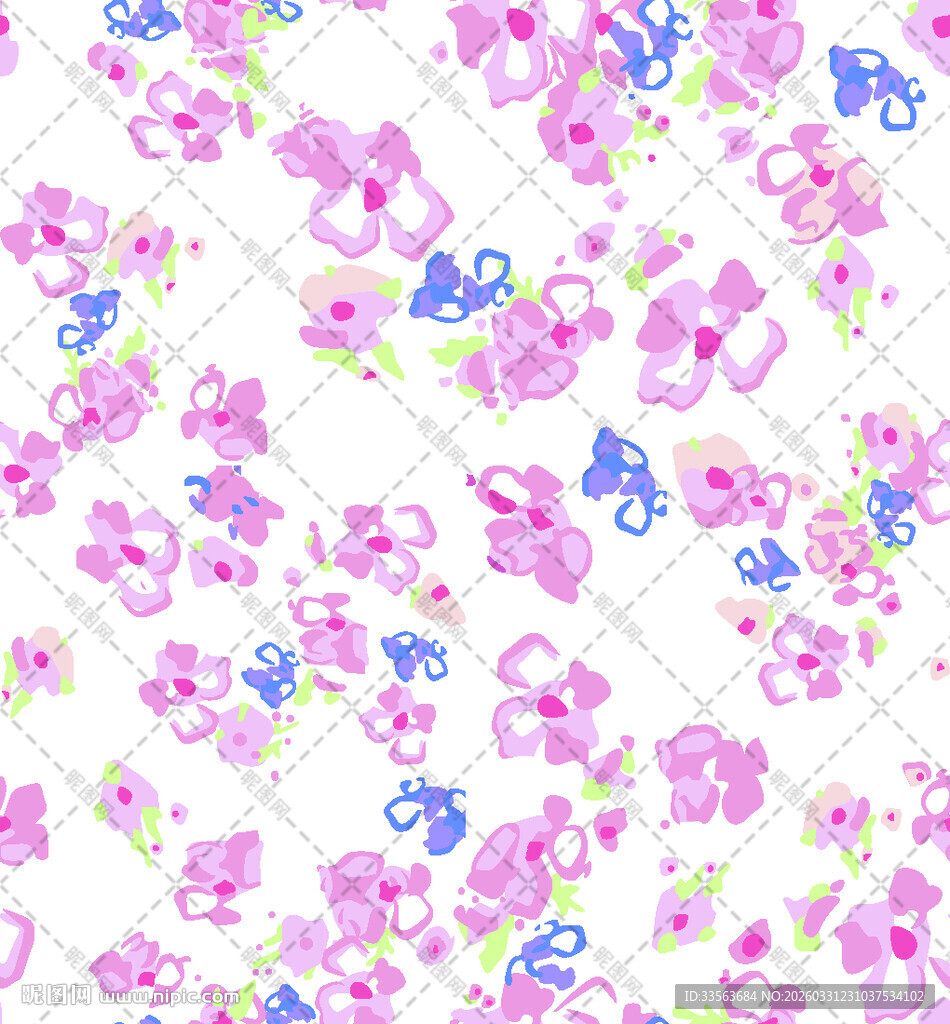 粉色花卉蝴蝶图案背景