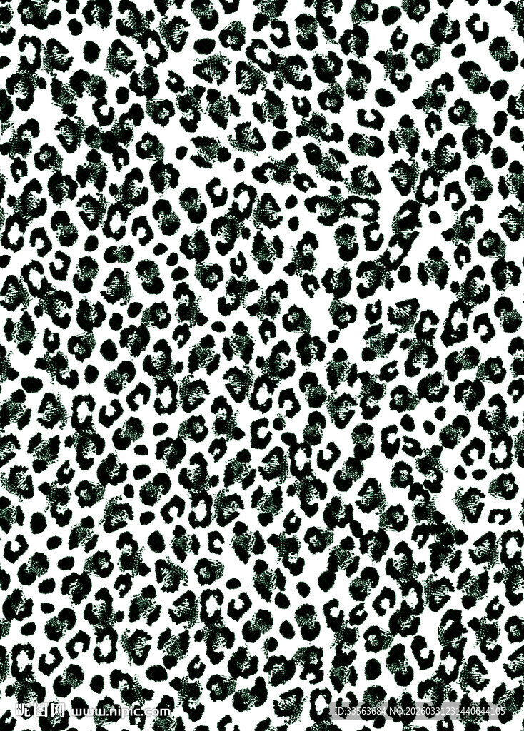黑白豹纹图案纹理背景