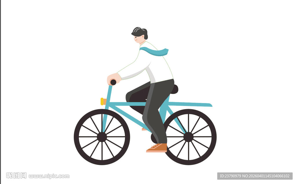 骑行卡通人物