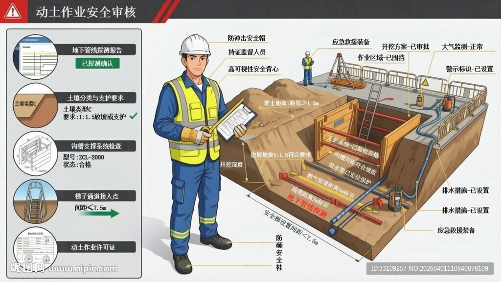 八大特殊作业 动土作业安全审核