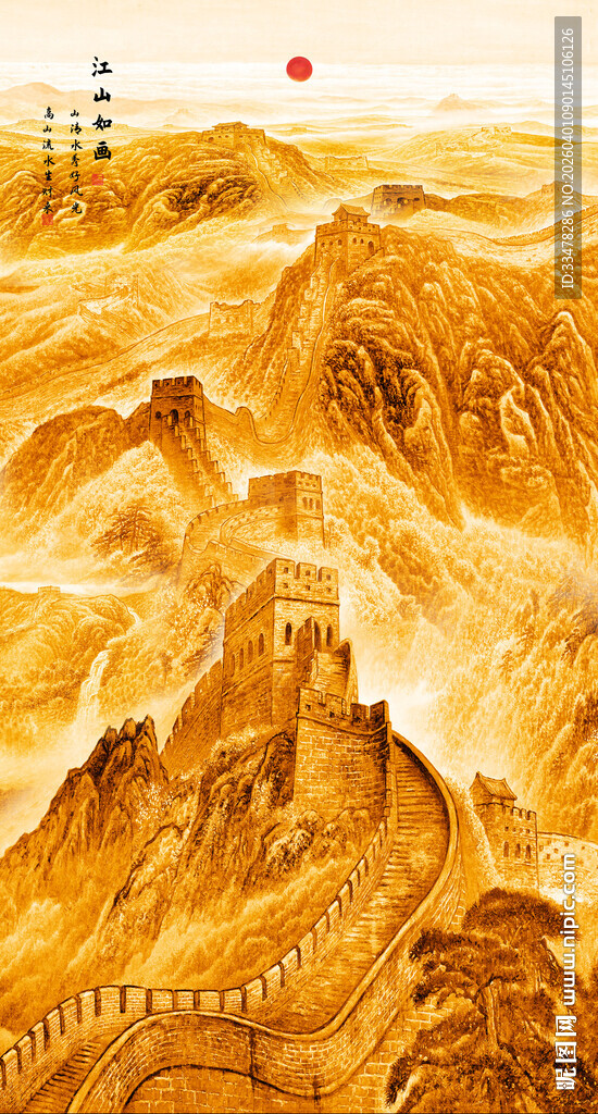 长城玄关装饰画