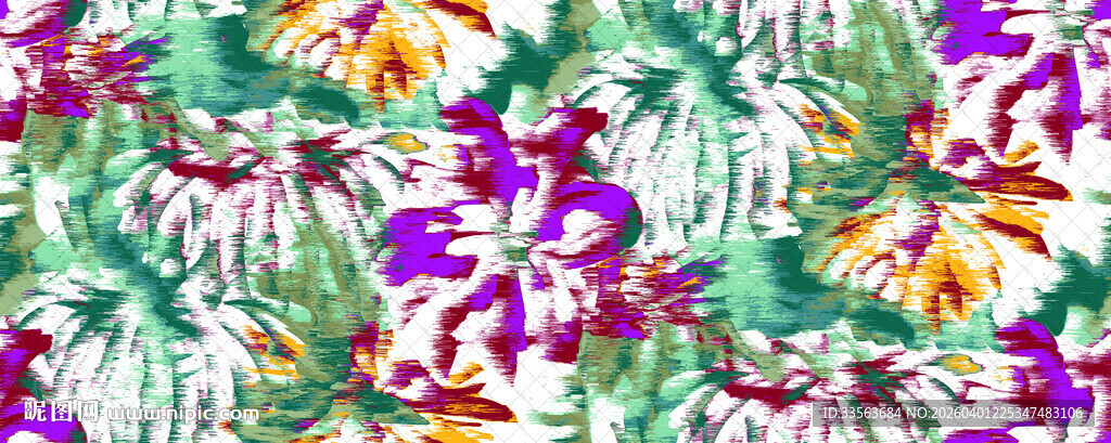 多彩花卉图案背景