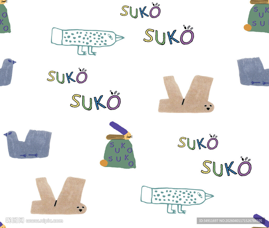 苏科主题可爱图案设计