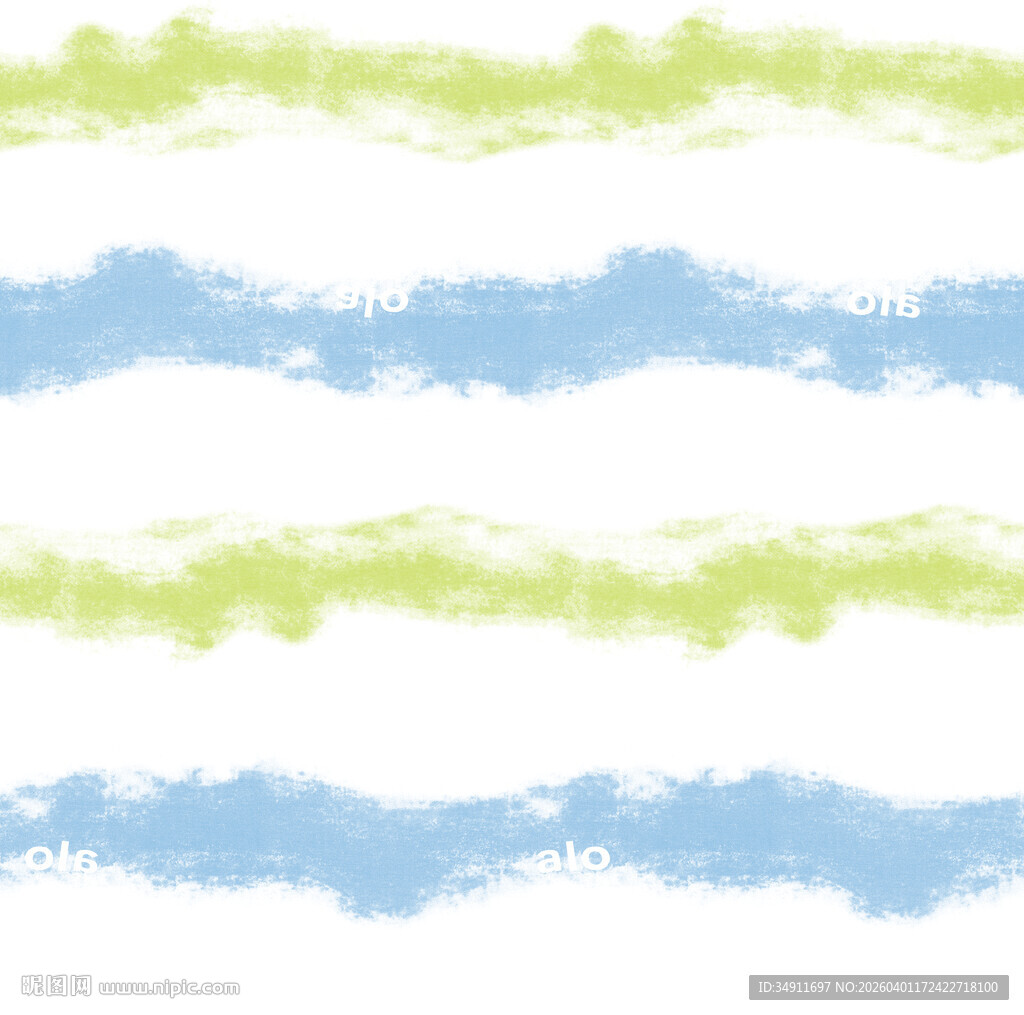 蓝绿相间水彩条纹背景