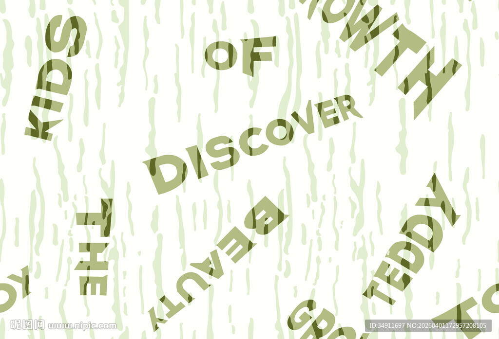 儿童发现主题文字背景图
