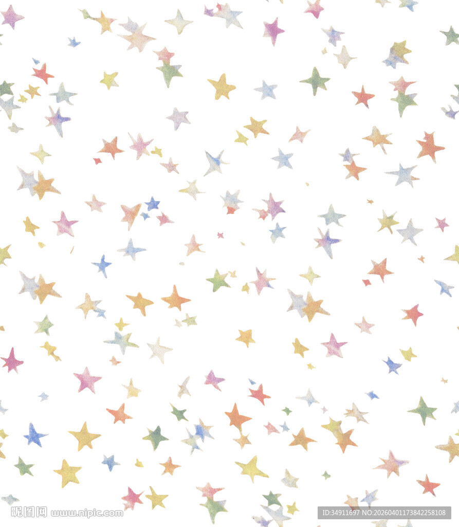 彩色星星图案背景
