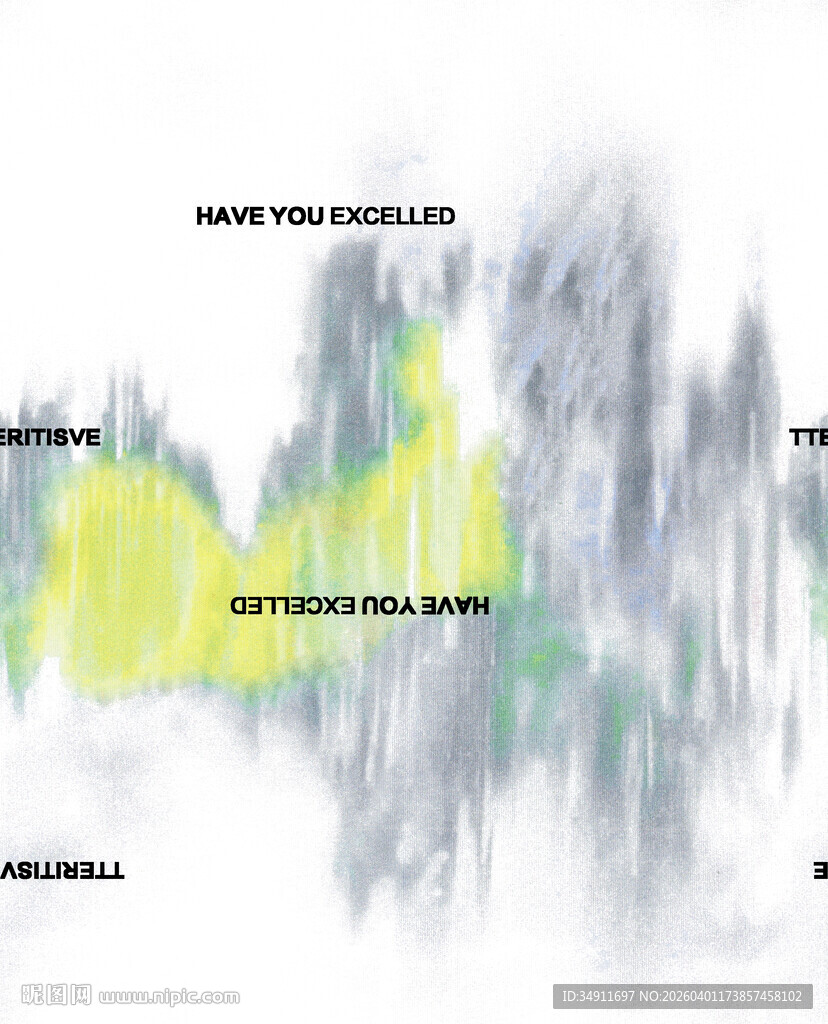 抽象色彩交融艺术画面