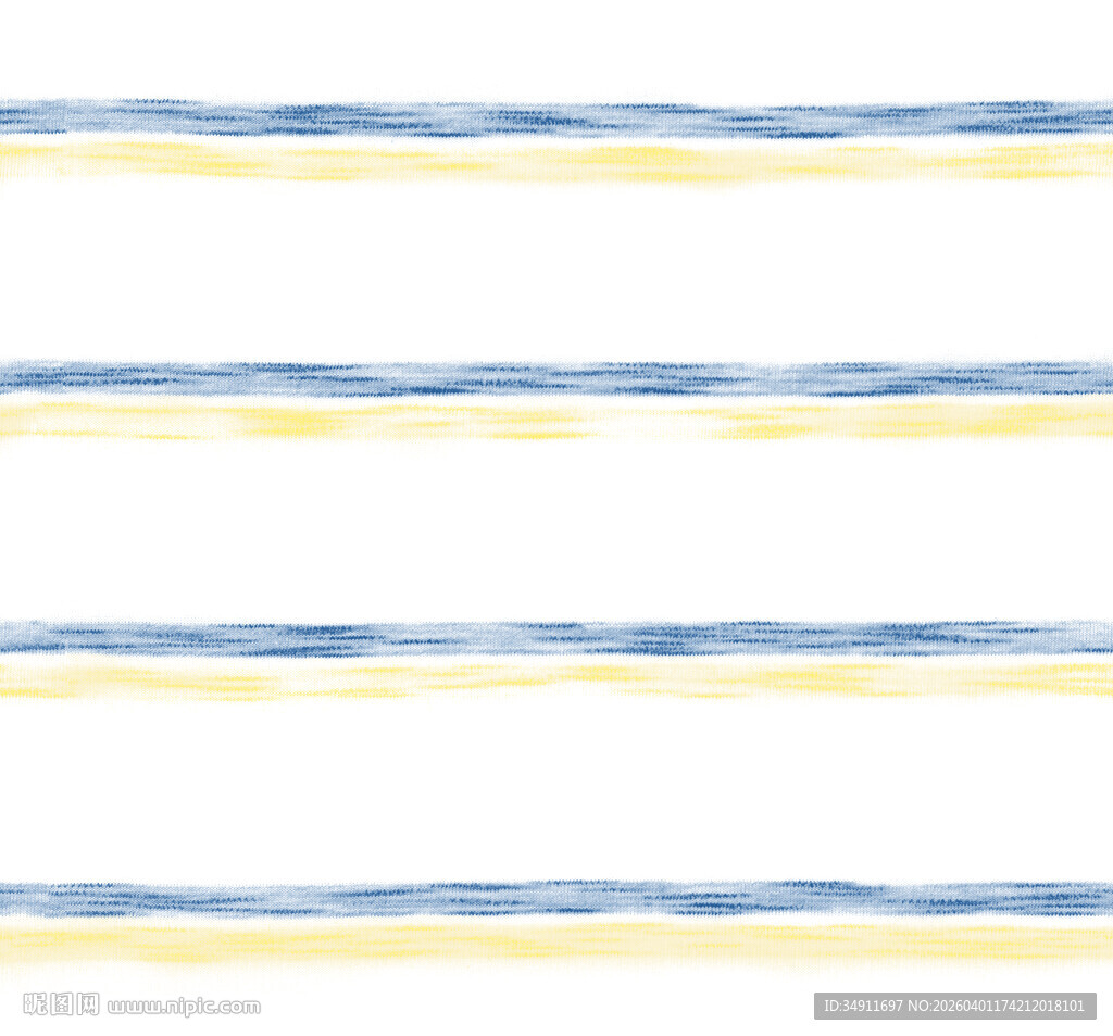 蓝黄相间手绘条纹图案