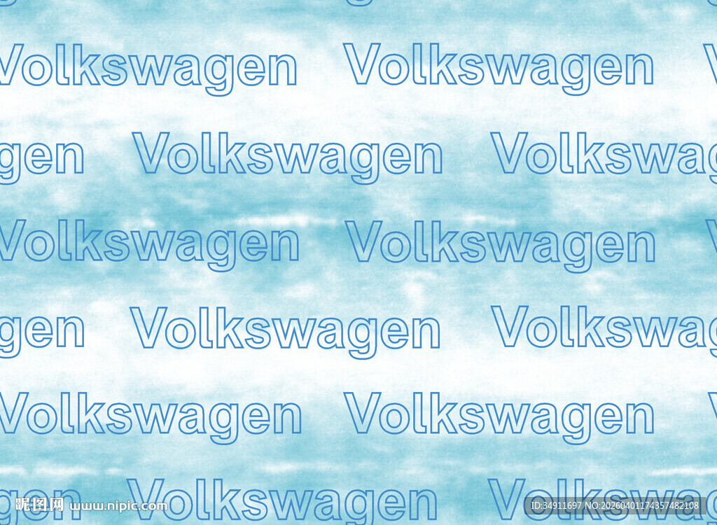 浅蓝色大众汽车图案背景