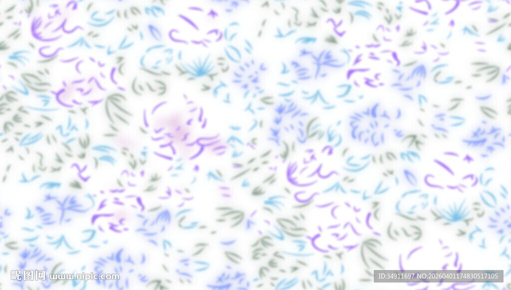 淡彩花卉图案背景纹理