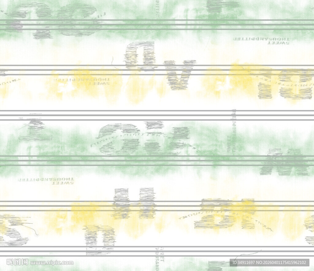 抽象音乐符号艺术画面